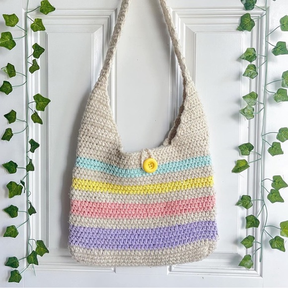 knitted tote bag - Picture 1 of 7
